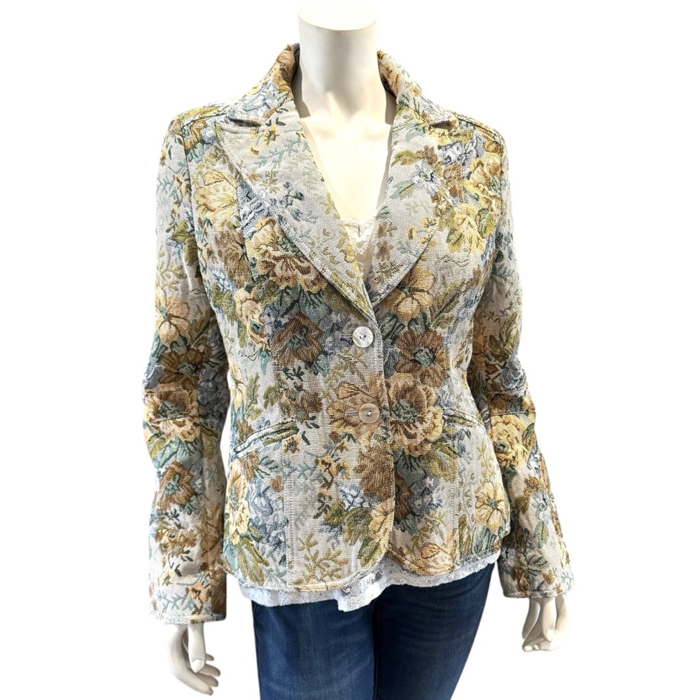 H&M Floral Tapestry Blazer